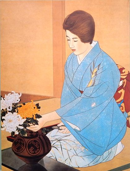 岩田専太郎 　　午後 岩田専太郎木版画 午後 | 山星書店 浮世絵 Yamaboshi-Shoten Ukiyo-e
